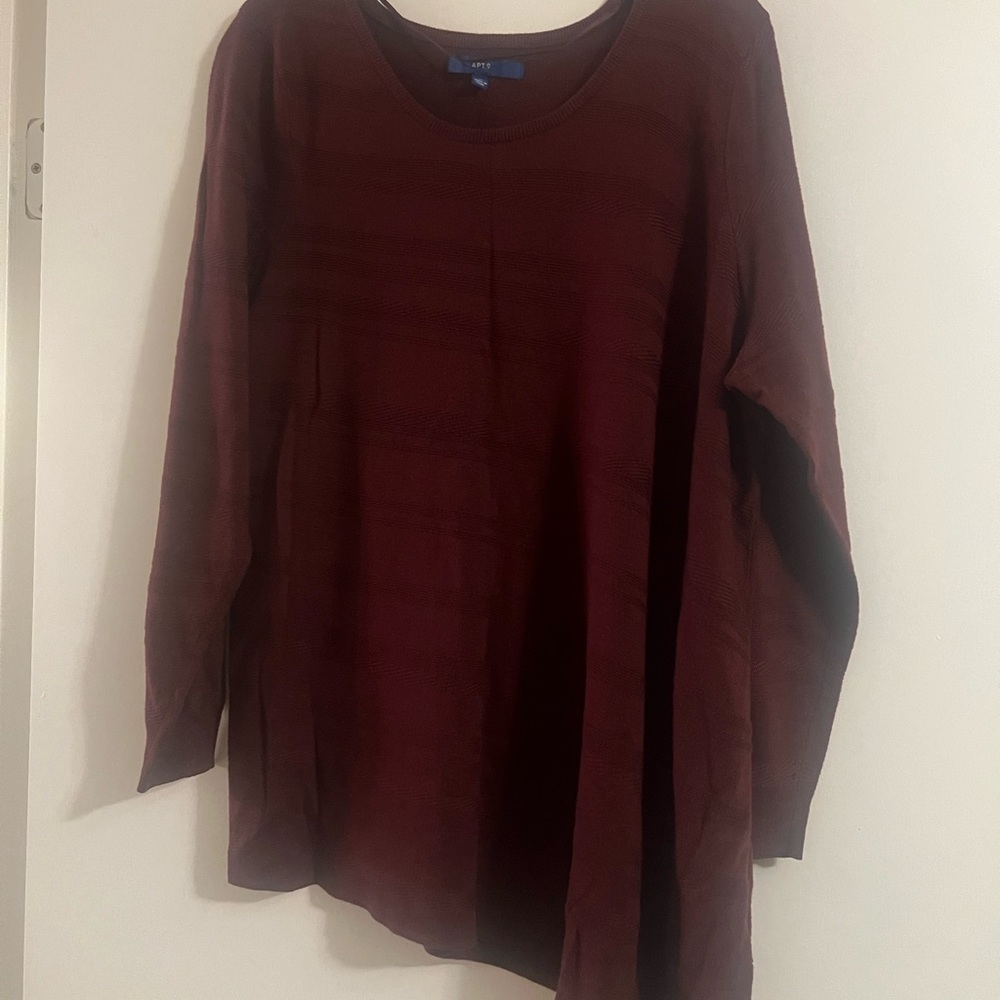 Apt. 9 Rich Maroon Knit Top